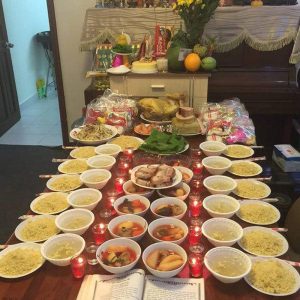 Mâm cúng đầy tháng cho bé gái đơn giản